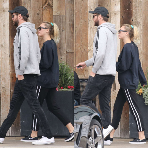 Miley Cyrus and Liam Hemsworth Spotted Shopping in Malibu