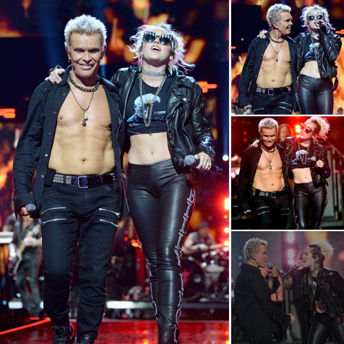 Miley Cyrus and Billy Idol Ignite the Stage at iHeartRadio Music Festival