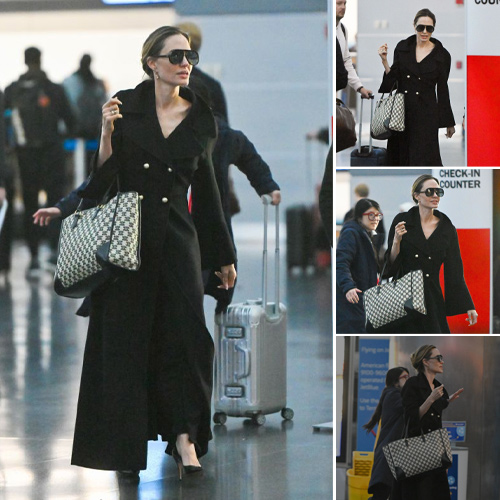 Angelina Jolie Exudes Sophistication in Chic Airport Style at JFK