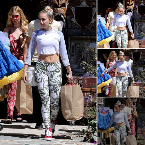 Miley Cyrus Channels Bold Bohemian Chic for LA Shopping Spree